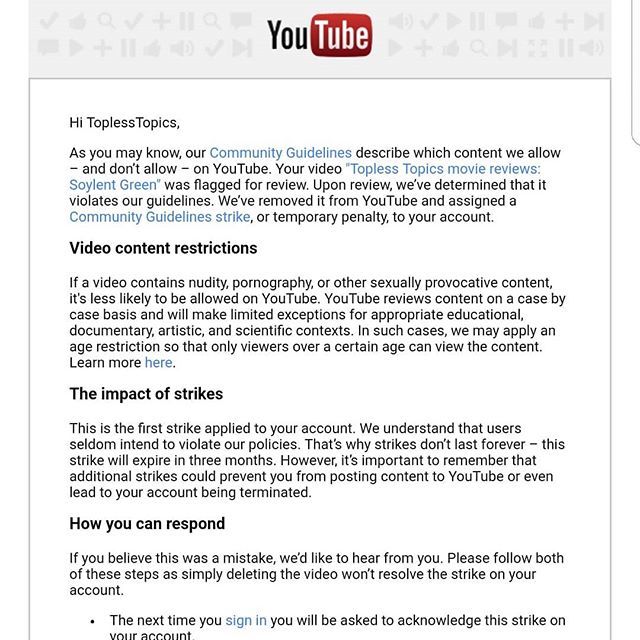 You tube topless