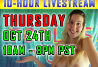 Topless Topics 10 hour Fundraising Livestream – Thurs 10/24 at 10am-8pm !
