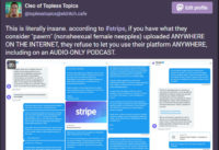 Fuck Stripe- a Saga of Insane Patriarchal Hatred of Women