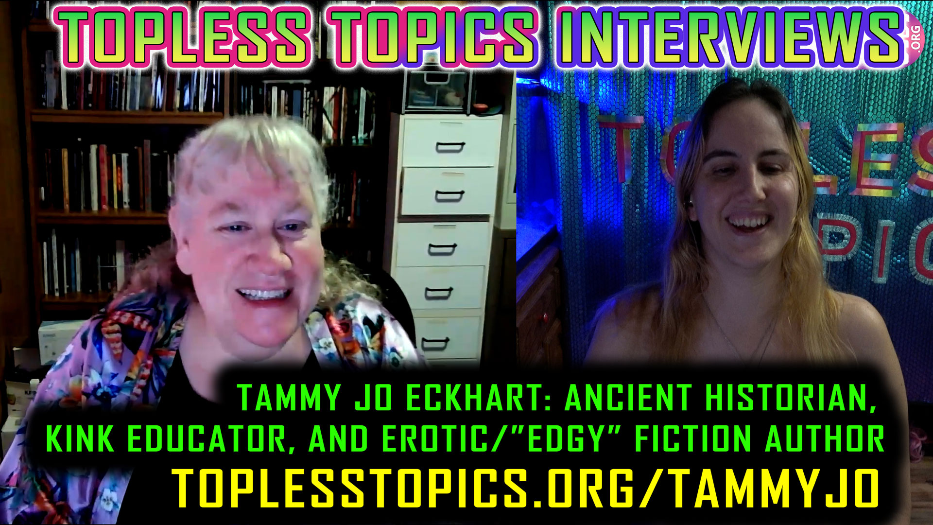 Topless Topics Interviews TammyJo Eckhart: Ancient Historian, Award-Winning Kink Educator, and Multi-Genre Fiction Author