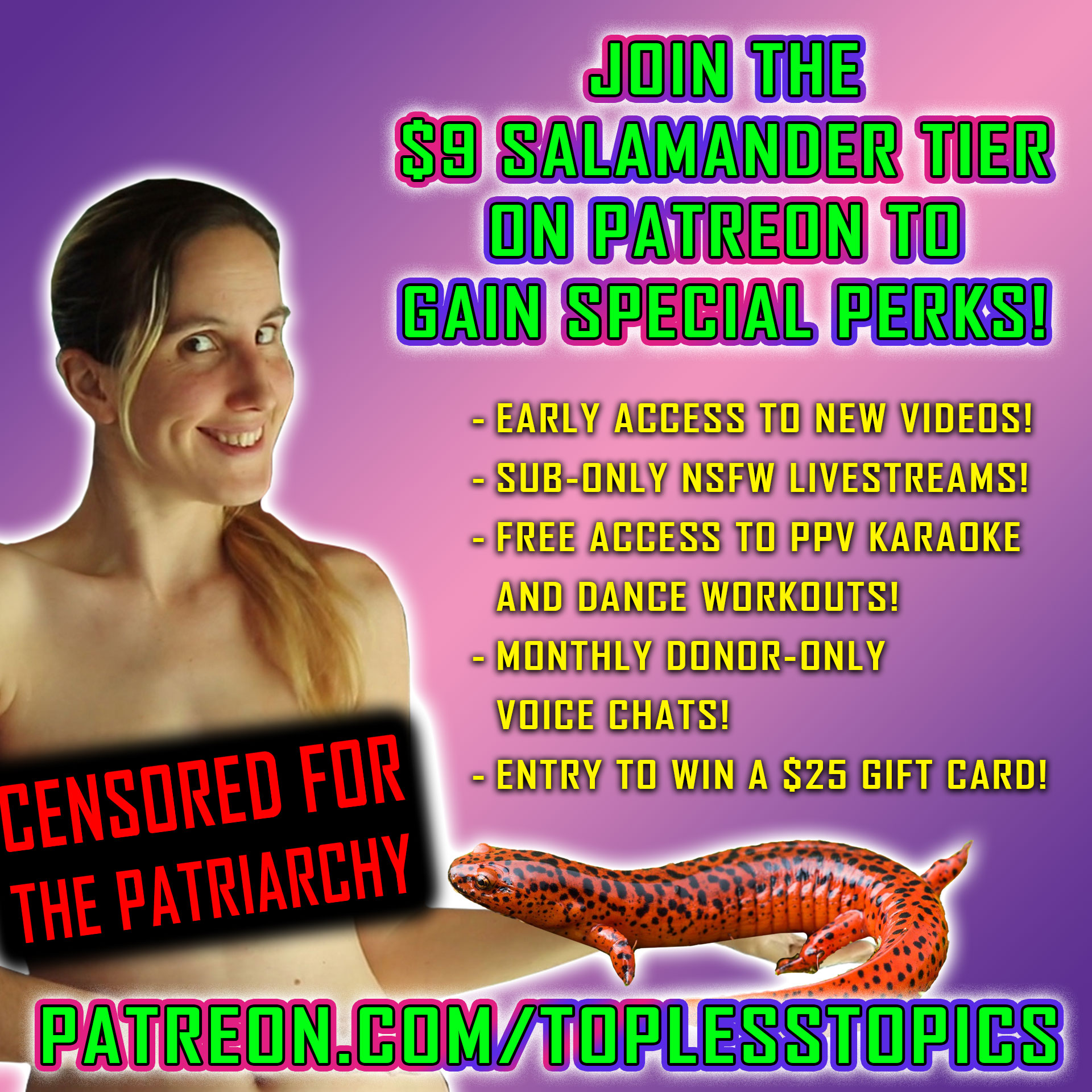 New Patreon perks for $9+ tier donors!